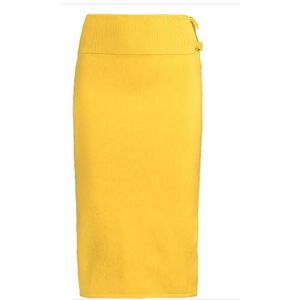 Victor Glemaud Women's Wool Knotted Side Pencil Skirt XS NWT 498 Yellow